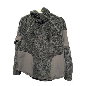 Nike Black Charcoal Fleece Pullover Jacket Men’s Medium (Women’s L)